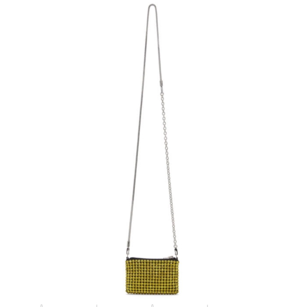 Alexander Wang Nano Rhinestone Crystal Embellished Shoulder Bag NWT in Yellow - Picture 3 of 17